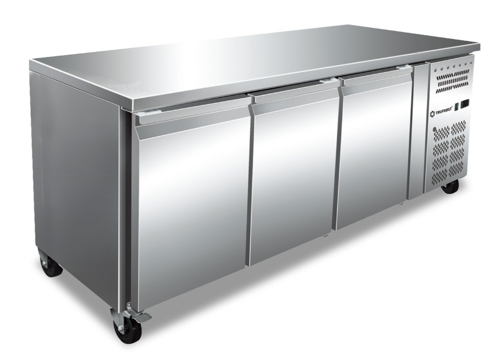 EzyFrost 3 Door Under Counter Chiller – GN Pan Compatible (Model: 3TGB 450)