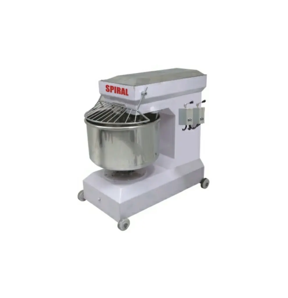 Nirali Spiral Mixer - 20 Kg Semi-Automatic (1 Phase) Dough Kneader (Atta Kneader)