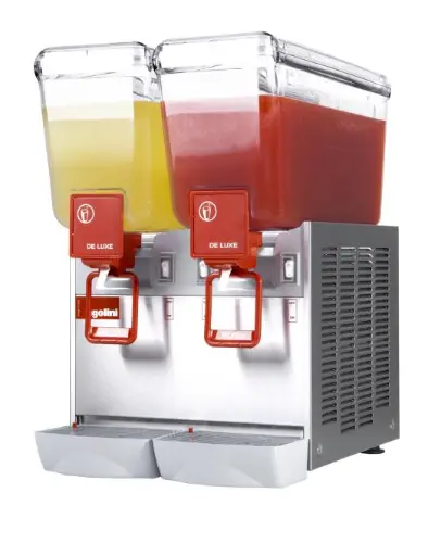 [UGOLINI Deluxe 12/2 AA] UGOLINI Deluxe 12/2 AA - 12 Liter x 2 Jar With Agitator Drink Dispenser