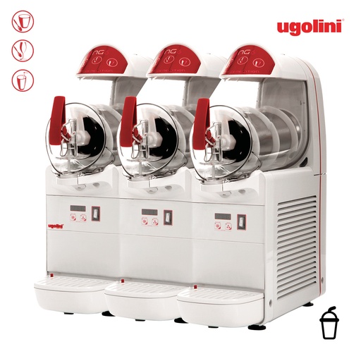 [UGOLINI NG 10/3 L Easy] UGOLINI NG 10/3 L Easy -10 Liter x 3 Jar Slush Dispenser