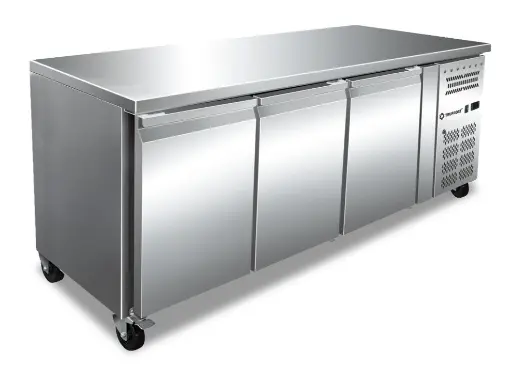 [3TGB 450] EzyFrost 3 Door Under Counter Chiller – GN Pan Compatible (Model: 3TGB 450)